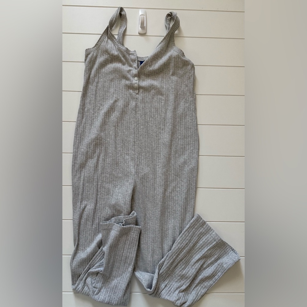 Old Navy Women's Gray Pajama Jumpsuit